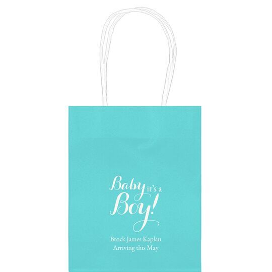Baby It's A Boy Mini Twisted Handled Bags